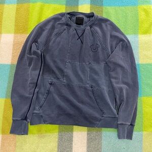 True Religion Patchwork Crewneck Sweatshirt